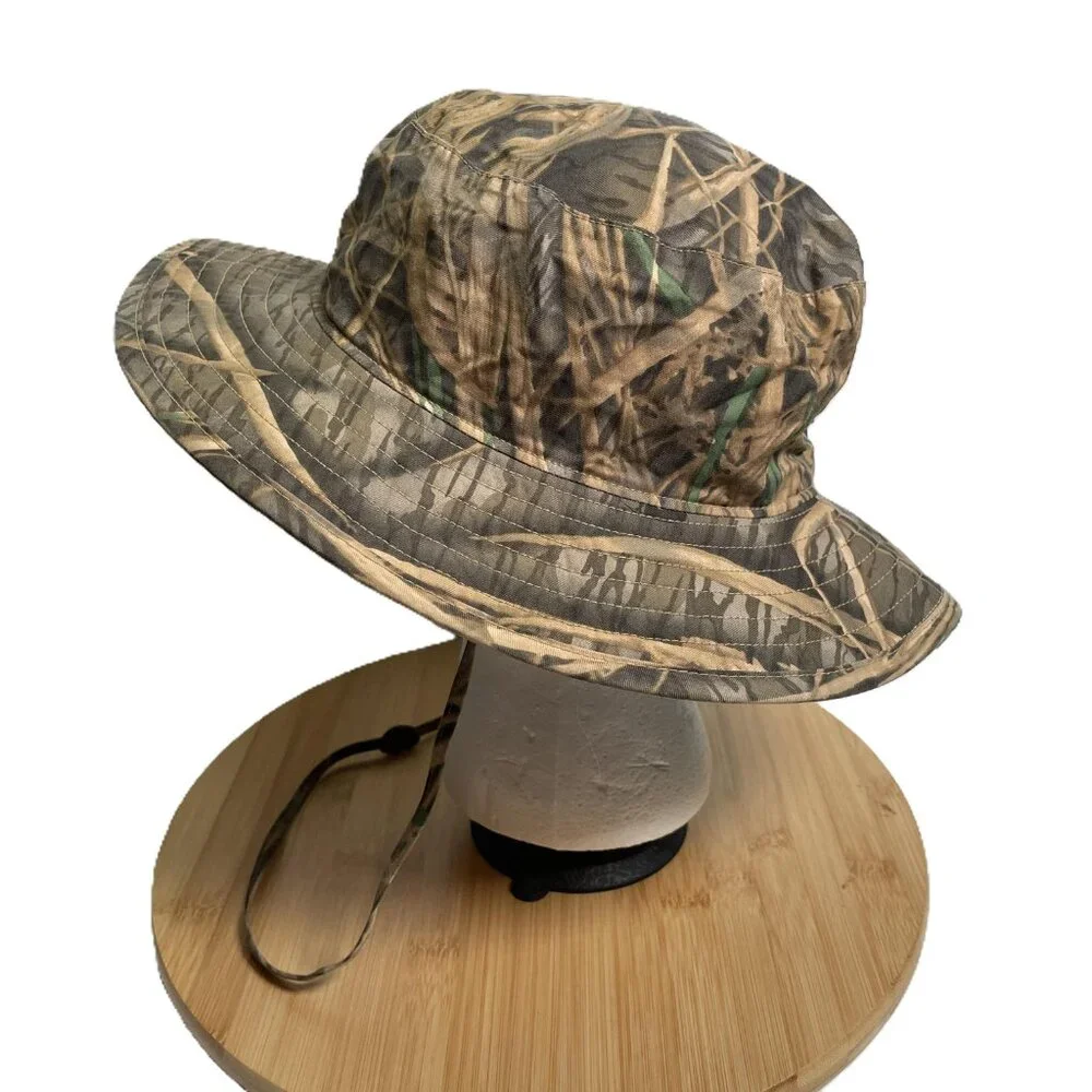 Columbia Unisex S/M Waterfowl Camo Boonie Bucket Hat Wide Brim Hunting Gorpcore